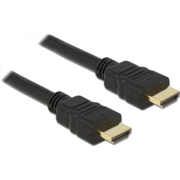 Кабел Delock High Speed, HDMI мъжко - HDMI A мъжко, 4K, 0.25 m, Ethernet