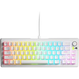Геймърска механична клавиатура Glorious GMMK 3 65% White - Fox HE Switches