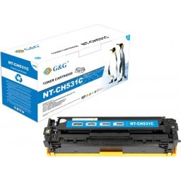 Тонер касета за HP / Canon - CC531A / CRG-718C - Cyan - NT-C0531FGC G&G