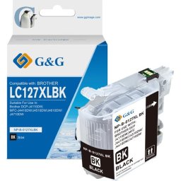 Глава за BROTHER - Black - LC127XLBK - G&G