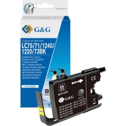 Глава за BROTHER Black - LC-1240BK / LC-75BK - G&G