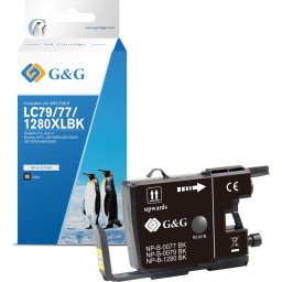 Глава за BROTHER Black LC-1280BK - G&G