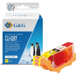 Глава за CANON PIXMA iP 4850/MG 5150/5250/6150/8150 - Yellow - ink tank - WITH CHIP / С ЧИП - /526/ - CLI-526Y (CLI526Y) - 4543
