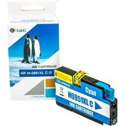 Глава за HP Officejet Pro 8100/8600 series - HIGH CAPACITY - Cyan - /951XL/ - CN046AE - P№ NP-H-0951XLC - G&G