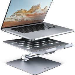 AXAGON Aluminum HQ stand for laptops size 10" - 16"
