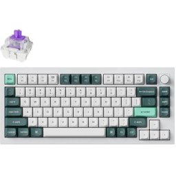 Механична клавиатура Keychron Q1 HE QMK 75% Shell White - Gateron Double-Rail Magnetic Nebula Switch