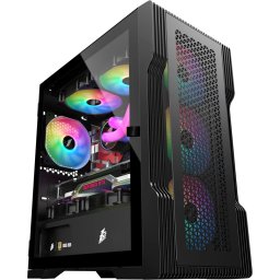 1stPlayer кутия Case mATX - TRILOBITE T3 Mesh Black