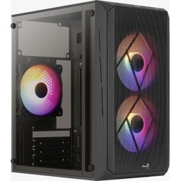 AeroCool кутия Case mATX - CS-107-A-BK-v2 - 3 fans included