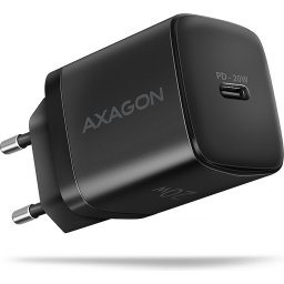 AXAGON ACU-PD20 wall charger 1x QC3.0/AFC/FCP/PD type-C, 20W, black