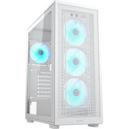 COUGAR MX220 RGB PC Case, Mid Tower, White