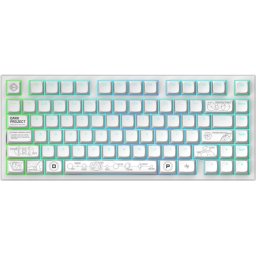 Геймърскa безжична клавиатура Dark Project ALU81A Terra Nova White RGB