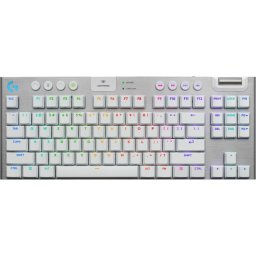 Безжична геймърска механична клавиатура Logitech G915X White Lightspeed TKL - GL Tactile Switch