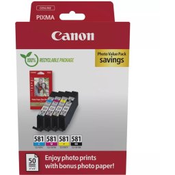 Консуматив Canon CLI-581 C/M/Y/BK Photo Value Pack