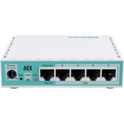 Рутер MikroTik 10/100/1000Mbit, PoE, RAM - 512 MB, USB - А, RouterOS v7, License level 4
