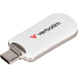 Памет Verbatim Plectra USB-C Flash Drive White 64GB