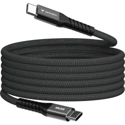 Кабел Verbatim Sync & Charge USB-C to USB-C 60W Magnetic 120 cm - Black