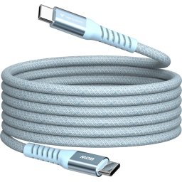Кабел Verbatim Sync & Charge USB-C to USB-C 100W Magnetic 120 cm - Blue