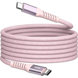Кабел Verbatim Sync & Charge USB-C to USB-C 100W Magnetic 120 cm - Pink