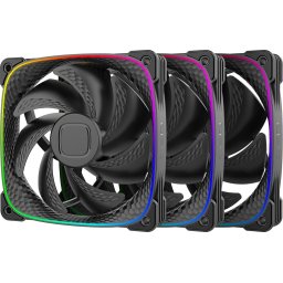 Geometric Future Комплект вентилатори Fan Pack 3-in-1 - Squama 2503B Black