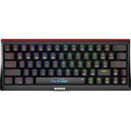Marvo безжична механична геймърска клавиатура Hecate 61WR Black