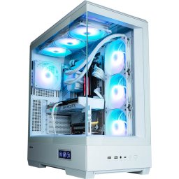 Zalman кутия Case ATX - P50 DS White - Digital Display, Addressable RGB