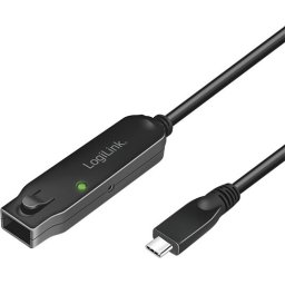 Logilink Cable USB3.2 C-C M/F+Repeater, 5m