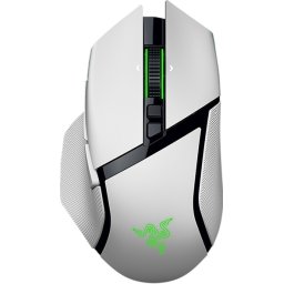 Razer Basilisk V3 Pro 35K, White, Gaming Mouse, HyperSpeed Wireless, Bluetooth, Focus Pro 35K Optical Sensor Gen-2, 35000 DPI, C