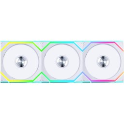 Вентилатори 3бр Lian Li UNI FAN SL Wireless ARGB PWM Reverse Blade - 120 mm Бели + Контролер