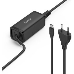 HAMA Зарядно за лаптоп, USB-C PD, GaN, 5-20V/65 W