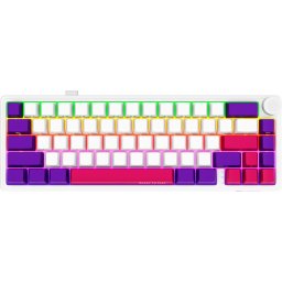 LORGAR KBP70MW, Wireless 65% Mechanical Gaming Keyboard Pro, White, EN layout