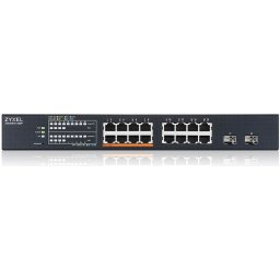 Суич ZyXEL XMG1915-18EP - 16-портов 2.5GbE, Управляем, PoE