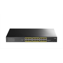 Суич Cudy GS1028PS2, 24 портов, 10/100/1000, 24× GbE with 802.3at/af PoE, 2× Uplink SFP, Default/VLAN/Extend Modes , за 19"