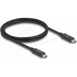 Delock Кабел E-Marker USB-C, 80 Gbps, 16K 60 Hz, PD 3.1 240 W, 1 m, черен