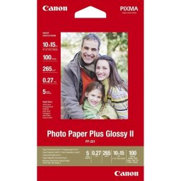 Хартия Canon Plus Glossy II PP-201, 10x15 cm, 100 sheets