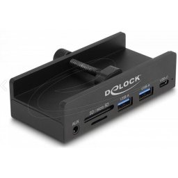 Външен USB Хъб, 3-порта, 5 Gbps, 2 x USB-A, 1 x USB-C, четец на карти с 2 слота