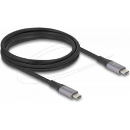 Delock Кабел E-Marker, USB-C, 240W, 2 m, сив