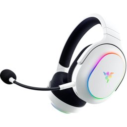 Razer Barracuda X Chroma, Gaming Headset, White, Oval Ear Cushions, 2.4 GHz Wireless / Bluetooth, Breathable Fabric with Memory