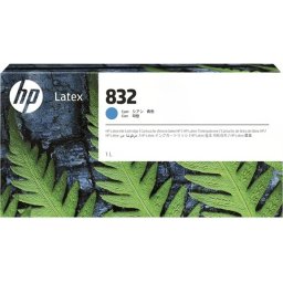 HP 832 1L Cyan Latex Ink Cartridge