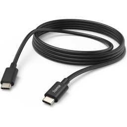 Hama Кабел за зареждане, USB-C - USB-C, 3 м, черен