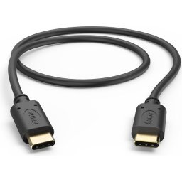 HAMA Кабел за зареждане, USB-C - USB-C, 0,5 м, черен