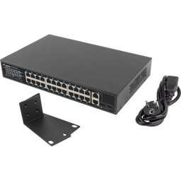 Комутатор Lanberg switch 24x 100mb PoE+