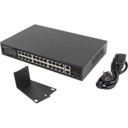 Комутатор Lanberg switch 24x gigabit PoE+