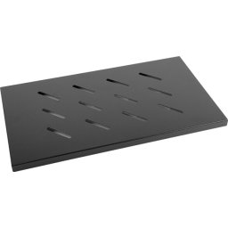 Аксесоар Lanberg 19" fixed shelf 1U / 465x300mm, max load capacity up to 20kg, black