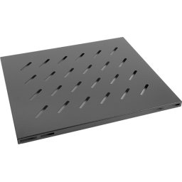 Аксесоар Lanberg 19" fixed shelf 1U / 465x500mm, max load capacity up to 20kg, black