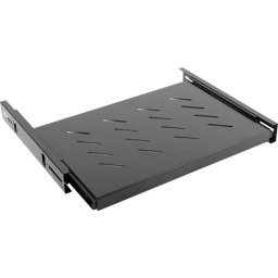 Аксесоар Lanberg 19" sliding shelf 1U / 463x350mm, max load capacity up to 18kg, black