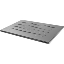 Аксесоар Lanberg 19" fixed shelf 1U / 465x715mm, max load capacity up to 15kg, black