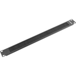Аксесоар Lanberg 19" brush panel 1U, black