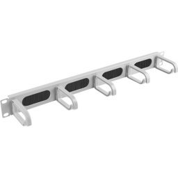 Аксесоар Lanberg 19" cable management AK-1203-S brush panel 5 rings- type b 1U, grey