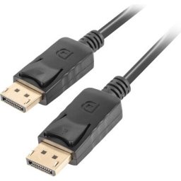 Кабел Lanberg displayport M/M cable 19 pin v1.2 0.5m 4k black