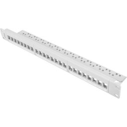 Пач панел Lanberg patch panel blank 24 port 1U for keystone modules gray